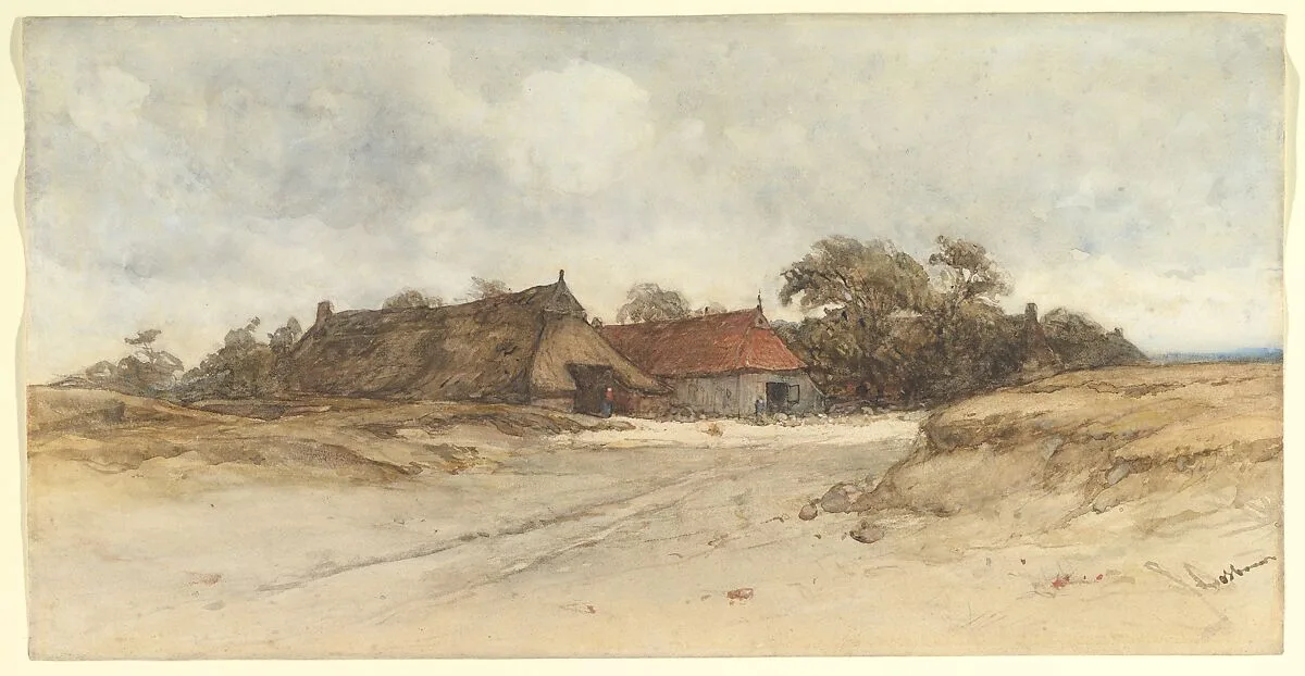 Farmhouses — Johannes Bosboom