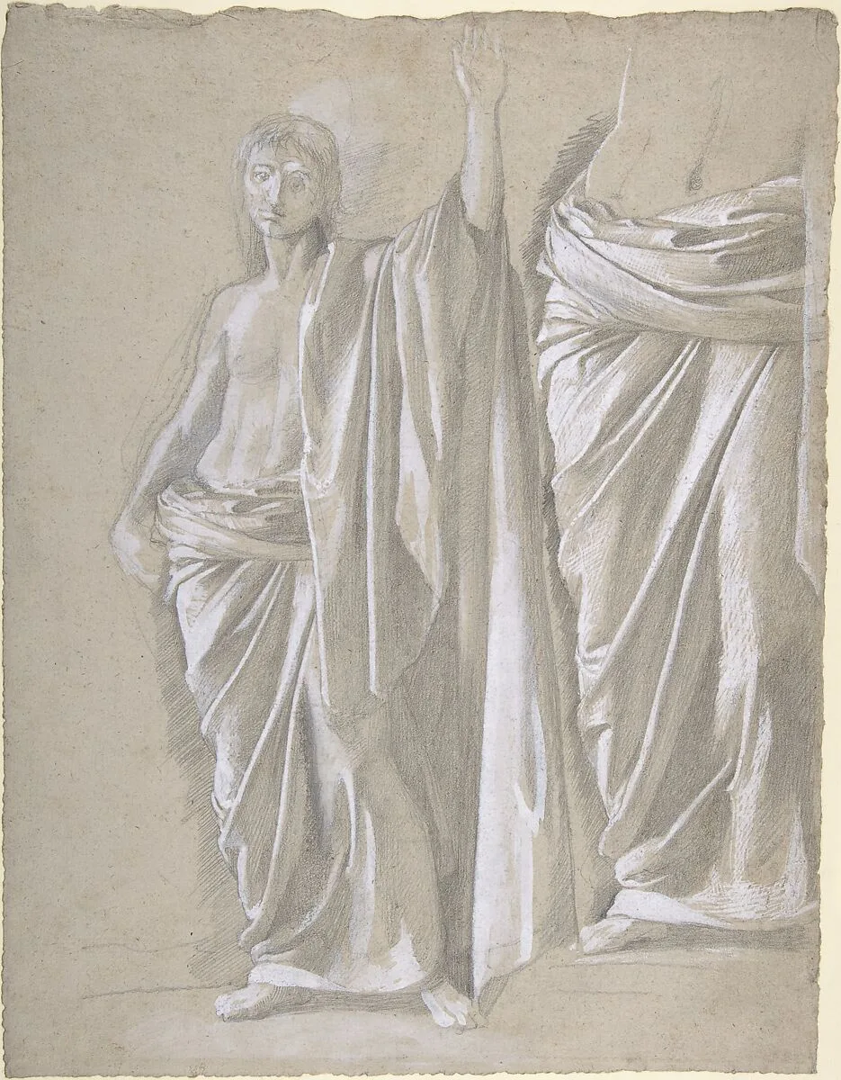 Study of a Draped Figure — Edgar Degas