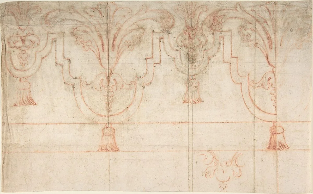 Design for a Baldachin — Anonymous, French, 18th century