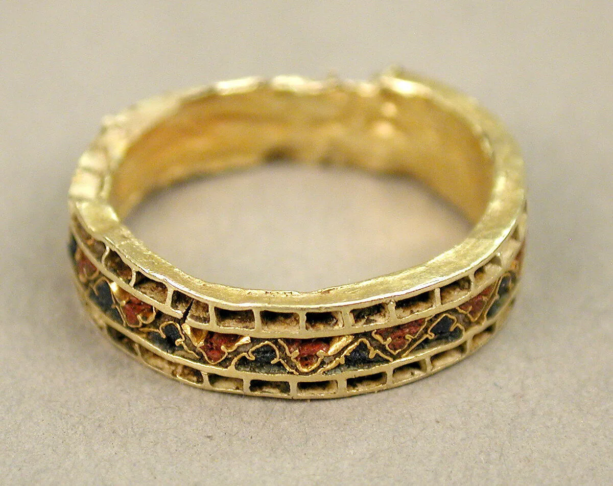 Circular Fragment with a Vine Scroll Motif — Unknown