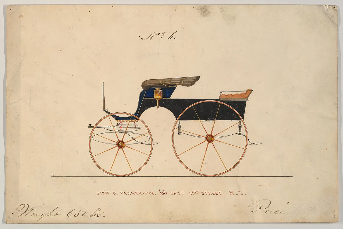 Design for Phaeton, no. 6 — John C. Parker & Co.