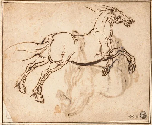 Study of a Horse (recto); Study of a Standing Horse (verso)