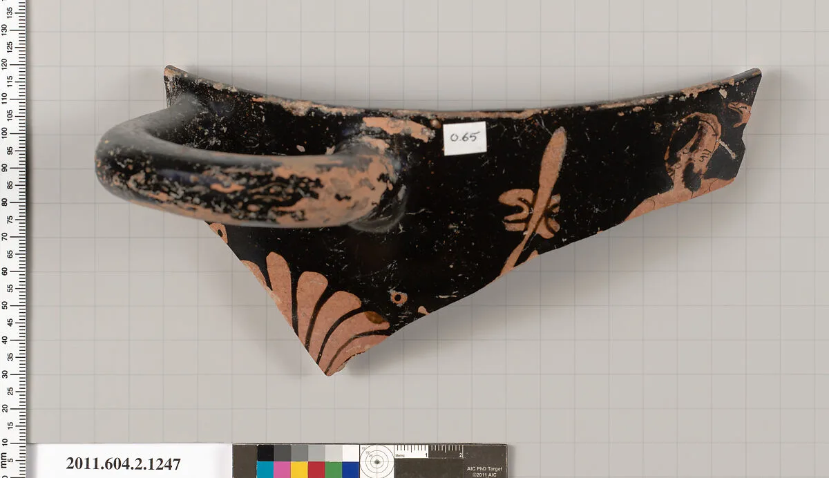 Terracotta fragment of a skyphos (deep drinking cup) — Unknown