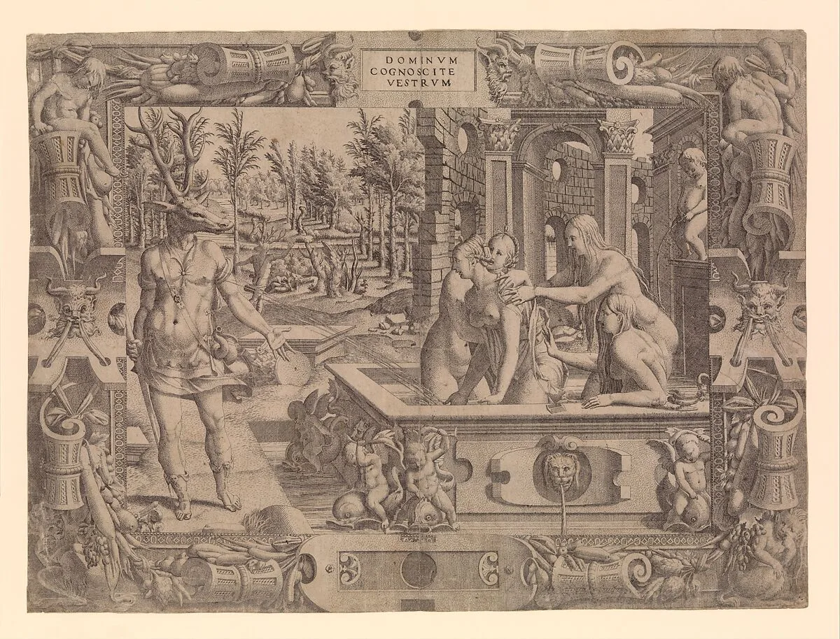 The Metamorphosis of Actaeon — Luca Penni|Jean Mignon