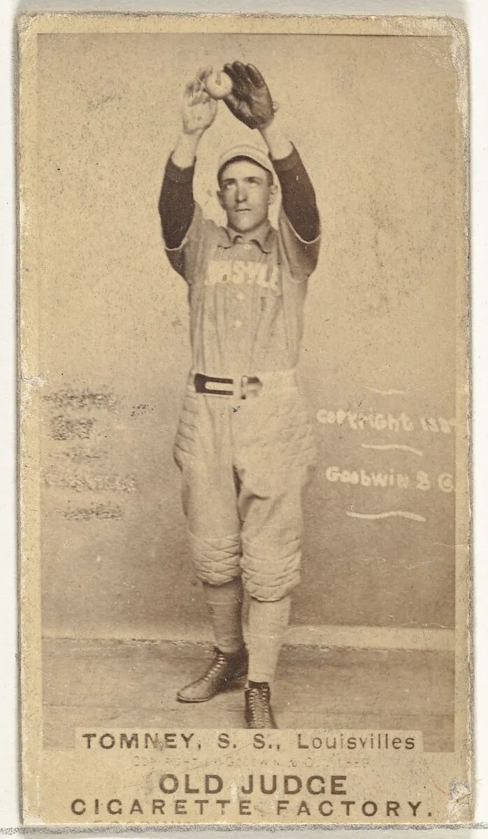 Philip H. "Buster" Tomney, Shortstop, Louisville Colonels, from the Old Judge series (N172) for Old Judge Cigarettes — Goodwin & Company
