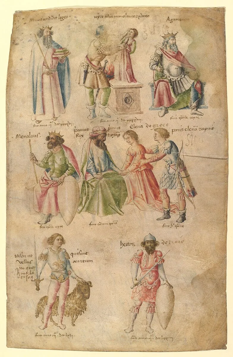 Famous Men and Women from Classical and Biblical Antiquity — Barthelemy d'Eyck|Jean Fouquet|Anonymous, Italian, Florentine, first half of the 15th century