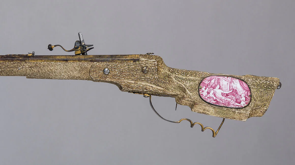 Wheellock Rifle with Spanner, Shot Extracting Tool, and Shooting Patch — Martin Kammerer