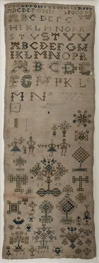 Embroidered sampler