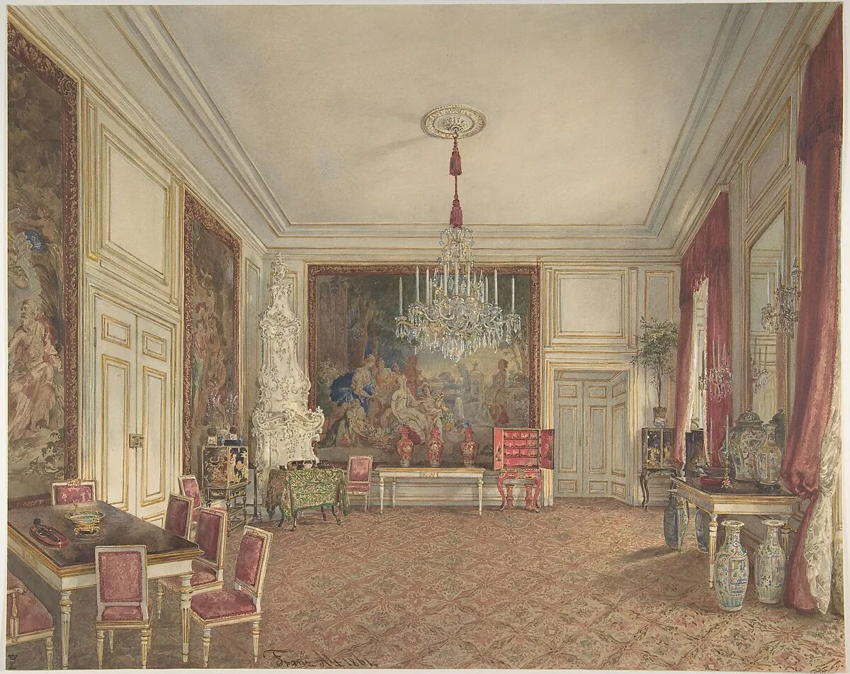 Room of Archduke Ludwig Victor in the Hofburg, Vienna — Franz Alt