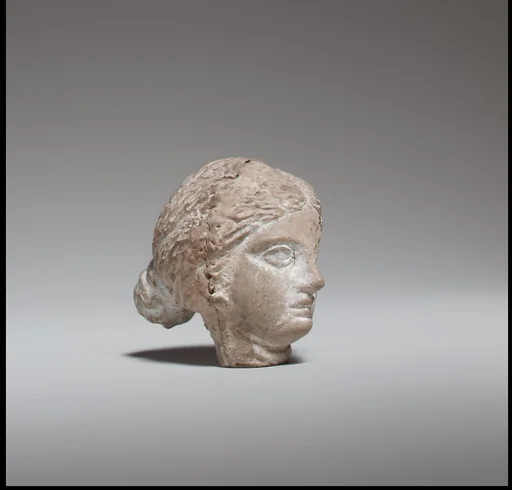 Terracotta head of a woman