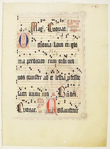 Manuscript Leaf, from an Antiphonary