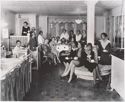[Women Taking Coffee in the Office of C. J. Walker Manufacturing Company]