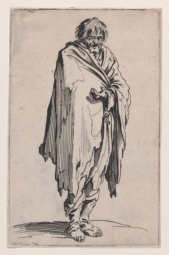 Le Mendiant a la Tête Découverte et aux Pieds Nuds (The Beggar with the Uncovered Head and Bare Feet), from Les Gueux suite appelée aussi Les Mendiants, Les Baroni, ou Les Barons (The Beggars, also called the Barons)