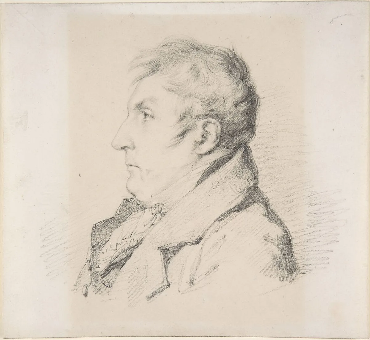Portrait of Louis-Francois Bertin, l'ainé — Anne Louis Girodet-Trioson