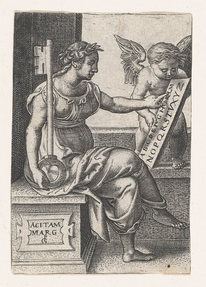 Copy of Grammatica, from "The Liberal Arts" — Georg Pencz