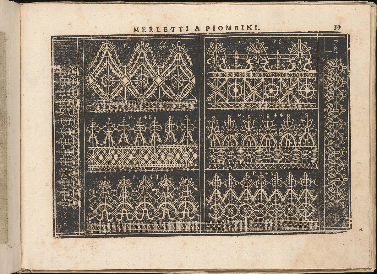 Fiore D'Ogni Virtu Per le Nobili Et Honeste Matrone, page 39 (recto) — Isabella Catanea Parasole|Antonio Fachetti