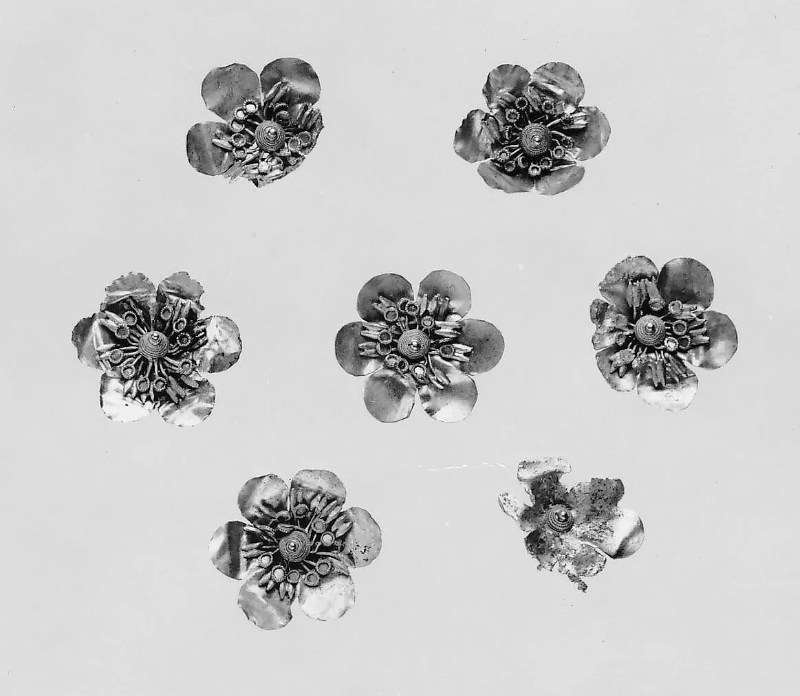 Seven gold rosettes — Unknown