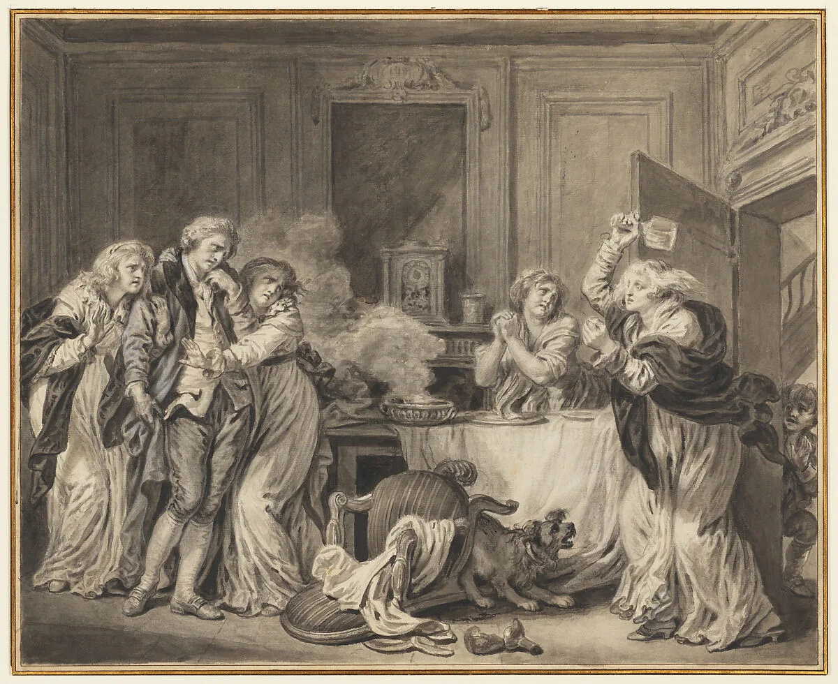 The Angry Wife — Jean-Baptiste Greuze