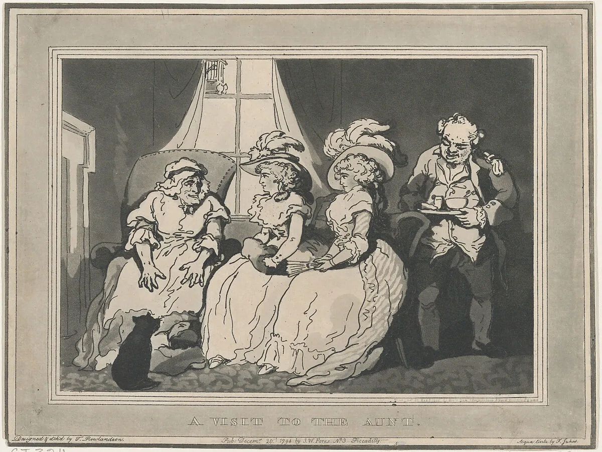 A Visit to the Aunt — Francis Jukes|Thomas Rowlandson|S. W. Fores