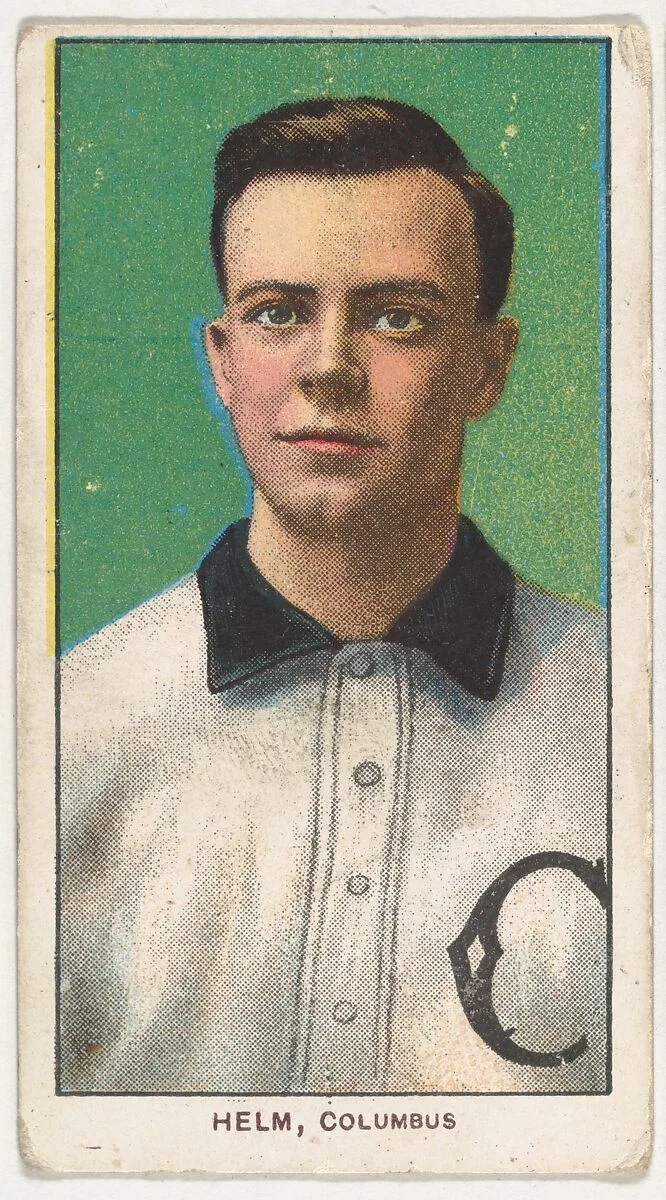 Helm, Columbus, South Atlantic League, from the White Border series (T206) for the American Tobacco Company — American Tobacco Company