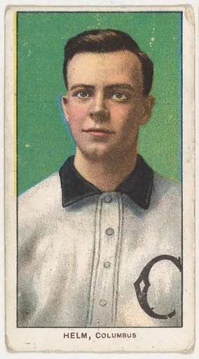Helm, Columbus, South Atlantic League, from the White Border series (T206) for the American Tobacco Company