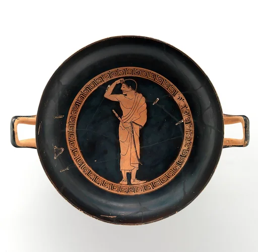 Terracotta kylix (drinking cup)