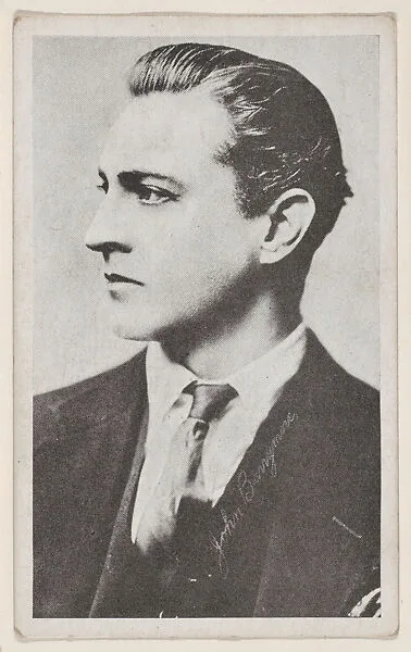 John Barrymore from Kromo Gravure "Leading Moving Picture Stars" (W623) — Kromo Gravure Photo Company, Detroit, Michigan