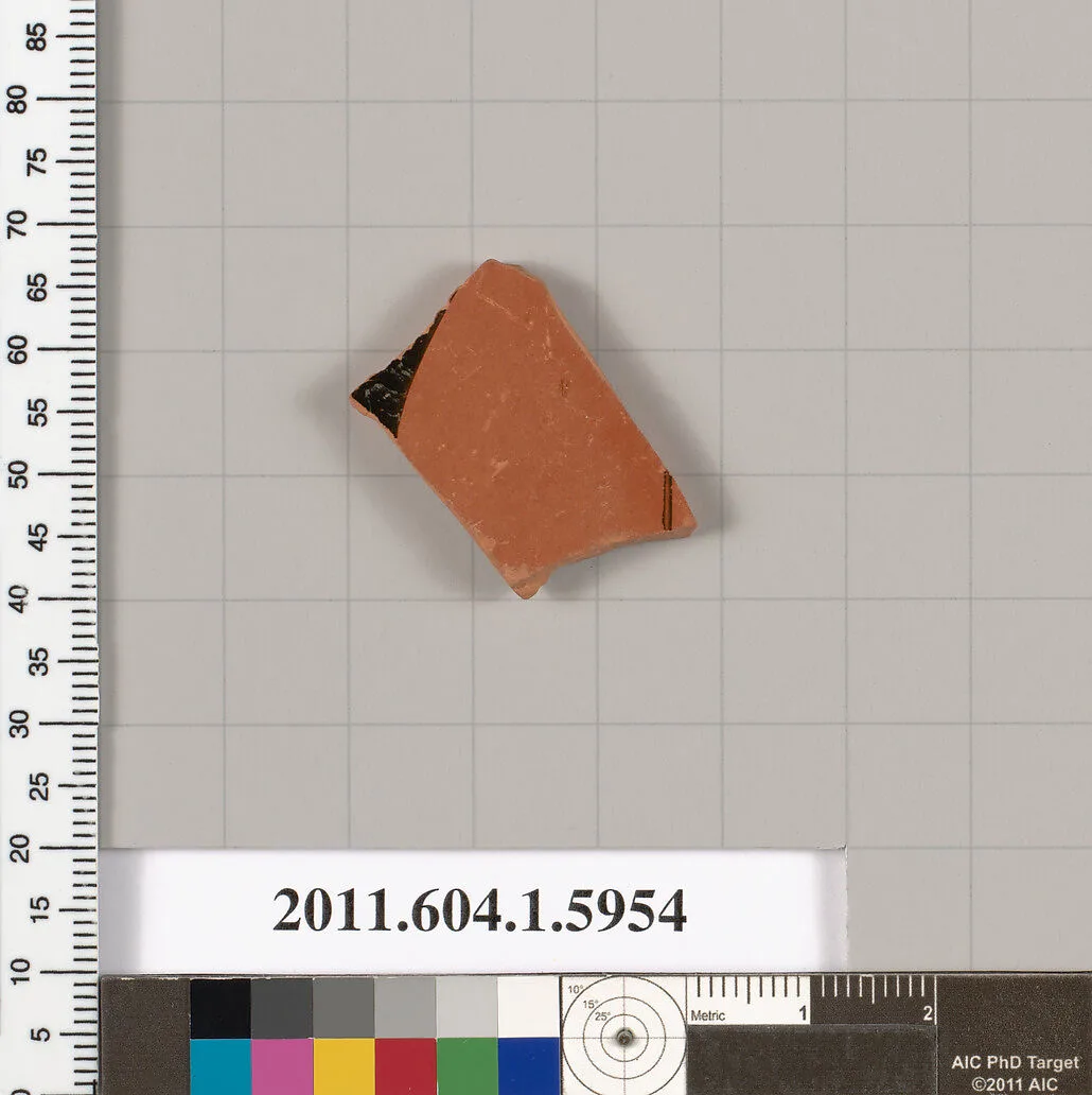 Terracotta fragment of a kylix (drinking cup) — Skythes