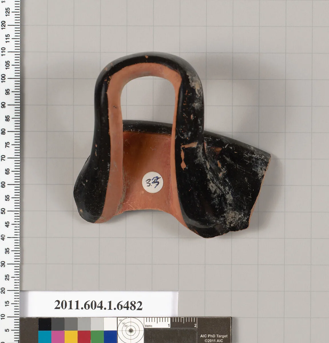 Terracotta fragment of a kylix (drinking cup) — Unknown