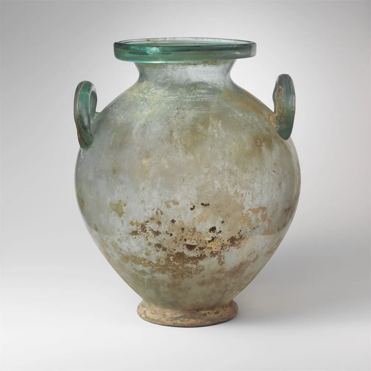 Glass cinerary urn — Unknown