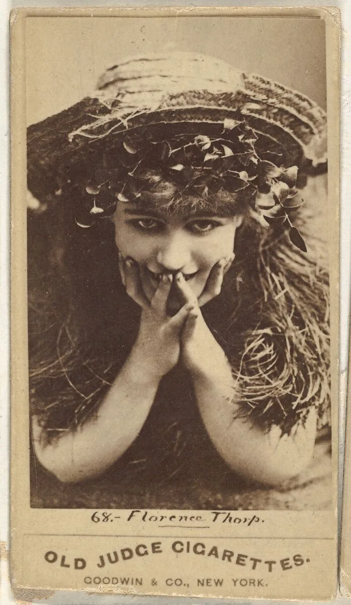 Florence Thorp, from the Actors and Actresses series (N171) for Old Judge Cigarettes — Goodwin & Company