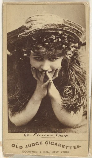 Florence Thorp, from the Actors and Actresses series (N171) for Old Judge Cigarettes