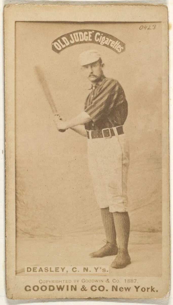 Thomas H. "Pat" Deasley, Catcher, New York, from the Old Judge series (N172) for Old Judge Cigarettes — Goodwin & Company