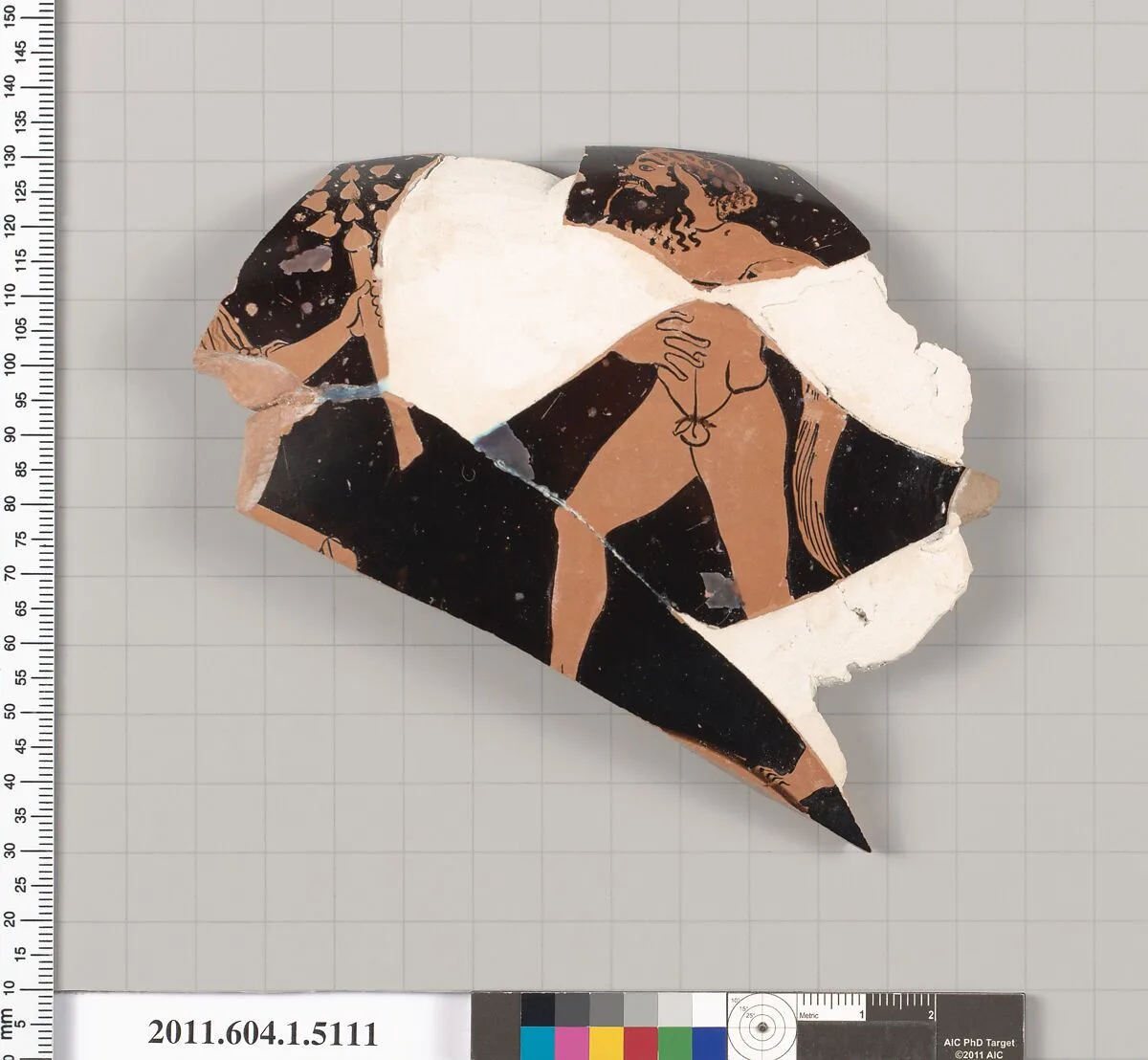 Terracotta rim fragment of a kylix (drinking cup) — Unknown