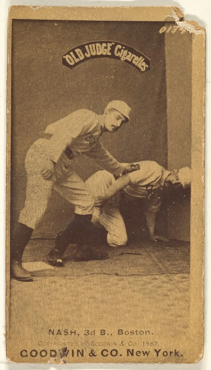 Nash, 3rd Base, Boston, from the Old Judge series (N172) for Old Judge Cigarettes — Goodwin & Company