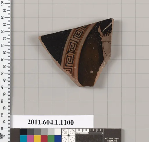 Terracotta fragment of a kylix (drinking cup)