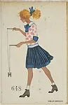 Girl with Diabolo Toy — Mela Koehler|Wiener Werkstätte
