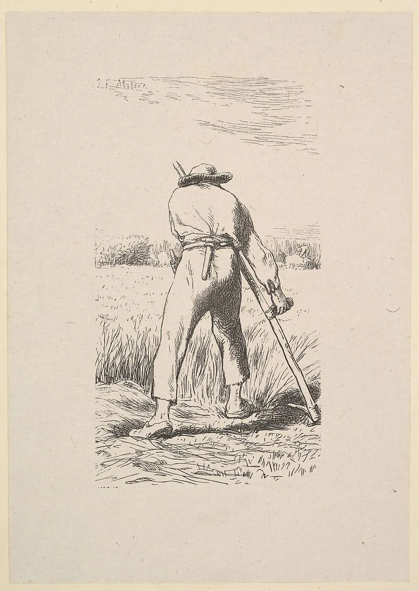 The Wheat Reaper — Jean-François Millet|Jacques-Adrien Lavieille