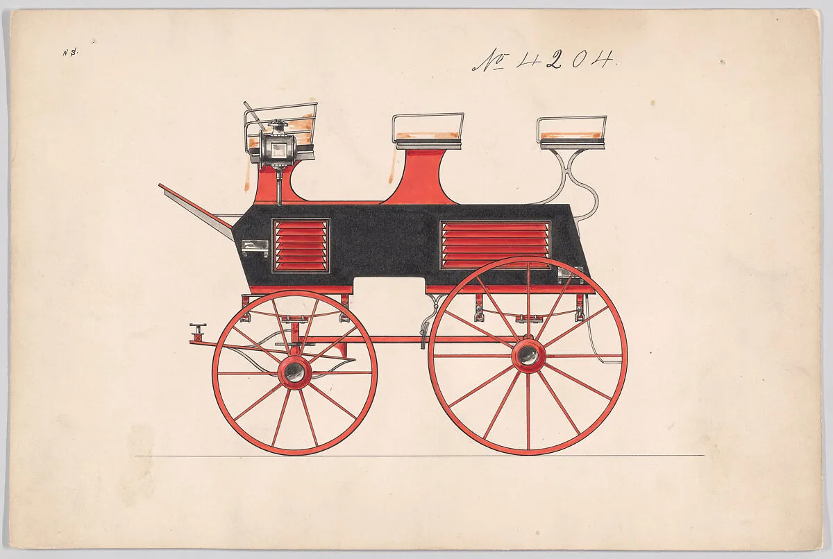 Design for Roof Seat Break, no. 4204 — Brewster & Co.