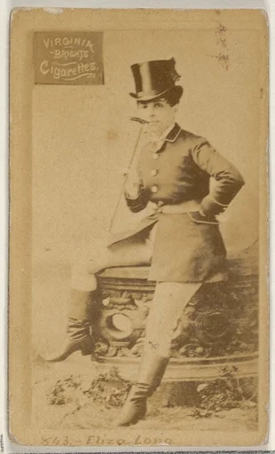Card 843, Eliza Long, from the Actors and Actresses series (N45, Type 2) for Virginia Brights Cigarettes