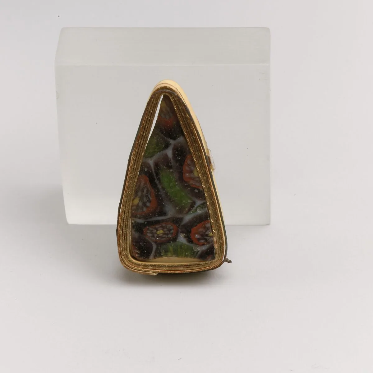 Glass mosaic fragment — Unknown