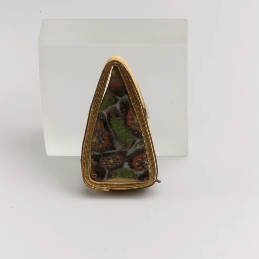 Glass mosaic fragment