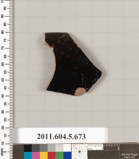 Terracotta rim fragment of a kylix (drinking cup)