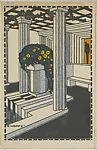 Art Exhibition, 1908, Interior of the Exhibition Hall (Kunstshau 1908) — Wiener Werkstätte|Emil Hoppe