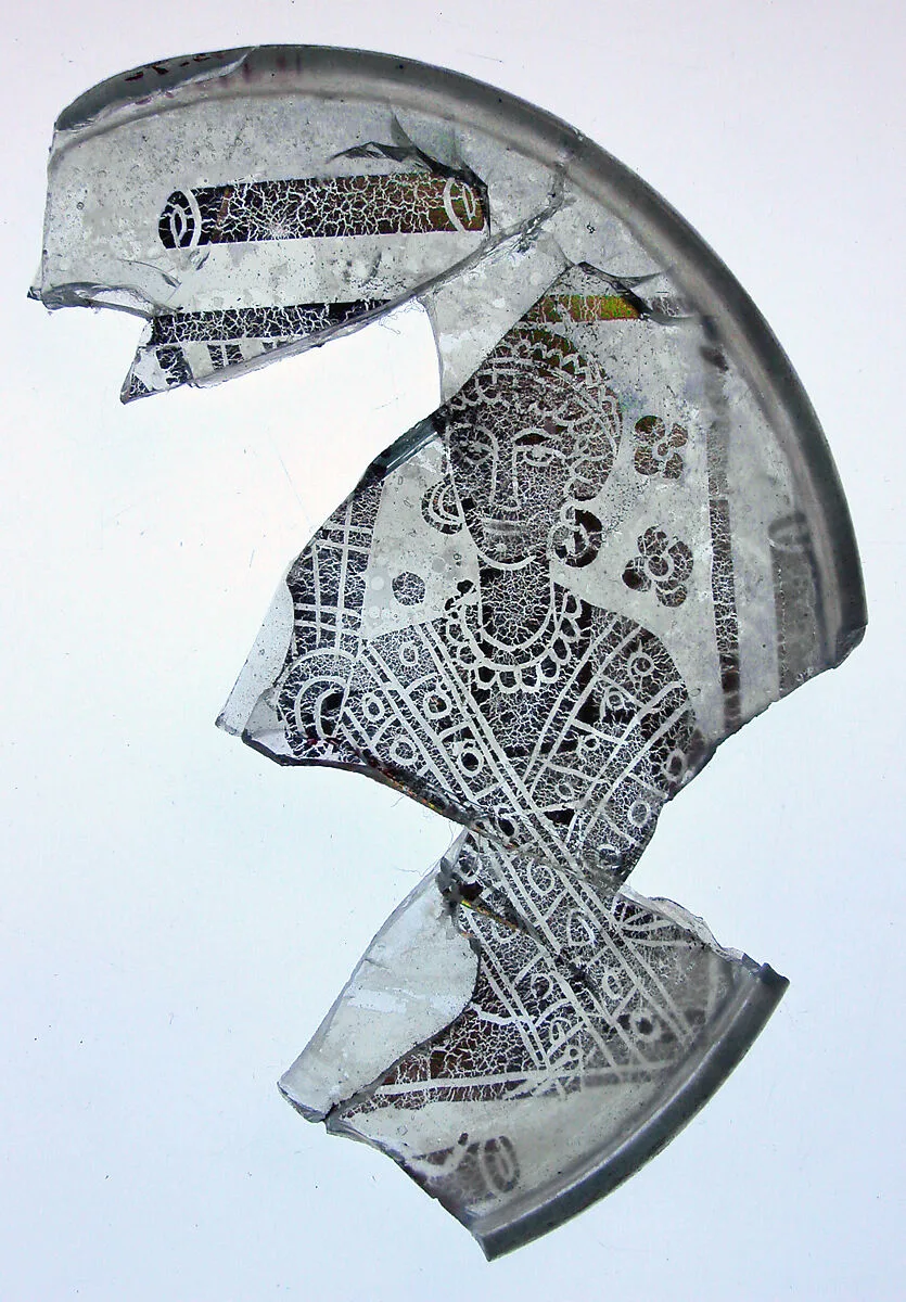 Fragmentary Bowl Base with the Portrait of a Woman — Unknown