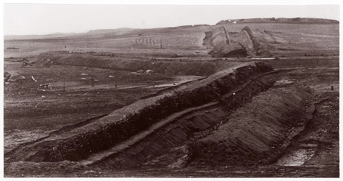 Confederate Earthworks, Centreville, Virginia — George N. Barnard|James F. Gibson|Mathew B. Brady