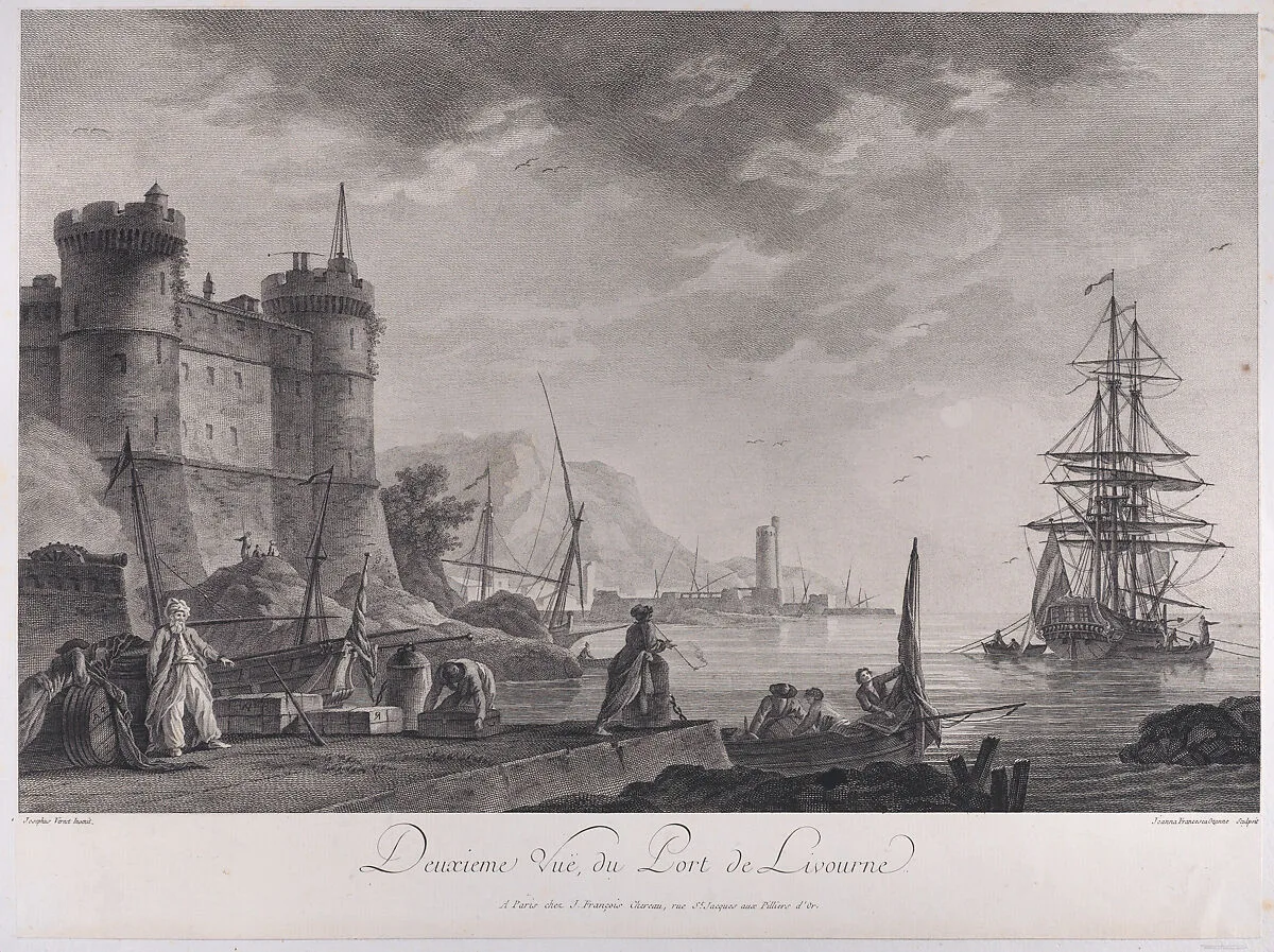 Second View of the Port of Livourne — Joseph Vernet|Joanna Fr. Ozanne