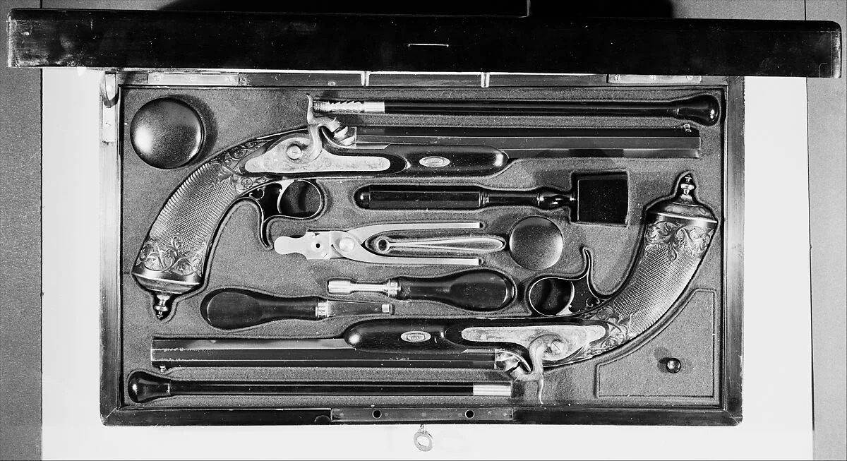 Cased Pair of Percussion Pistols — Louis-Julien Gastinne-Renette