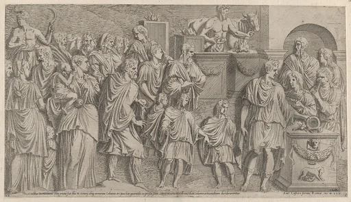 A Sacrifice, copied from a relief on Trajans Column