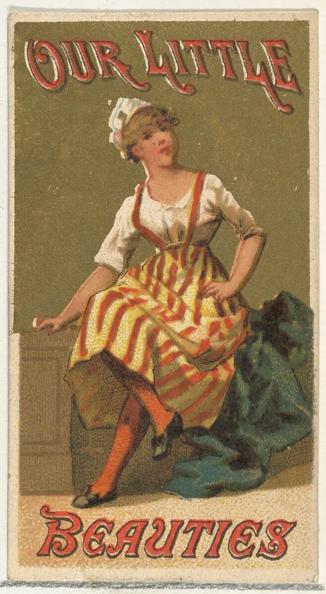From the Girls and Children series (N58) promoting Our Little Beauties Cigarettes for Allen & Ginter brand tobacco products — Allen & Ginter